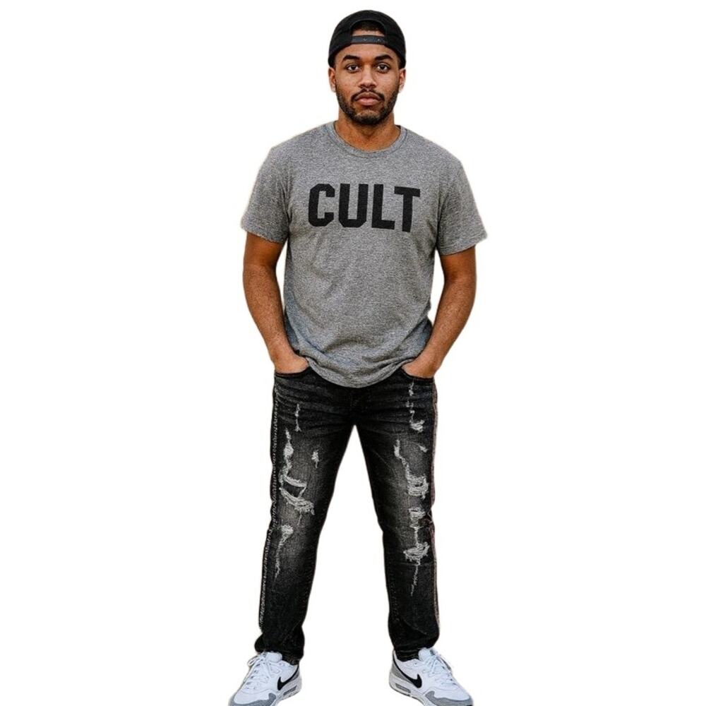 Cult of‎ Individuality Men’s Distressed Jeans Size 31x30 festival hypewear